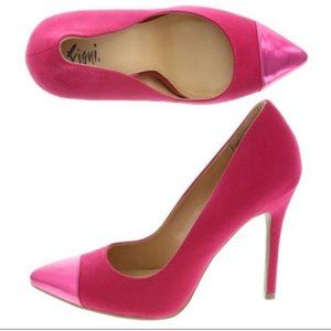 Fioni Pink "Icebreaker" Captoe Pump 7.5